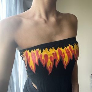 Flames Tube Top
